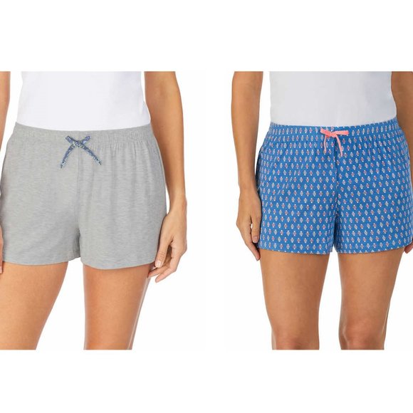 NWT Jane and Bleecker Women's Sleep Short 2-Pack Blue/Gray Size S $32 5D259 - Picture 1 of 3